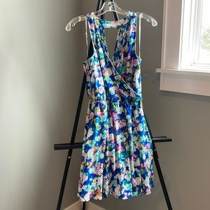 Blue floral LUSH dress, size medium